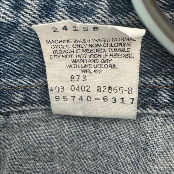 Y2K 2002 Levi's Denim Button Up Skirt Women's Size 8 Distressed/Bleached - Picture 8 of 10